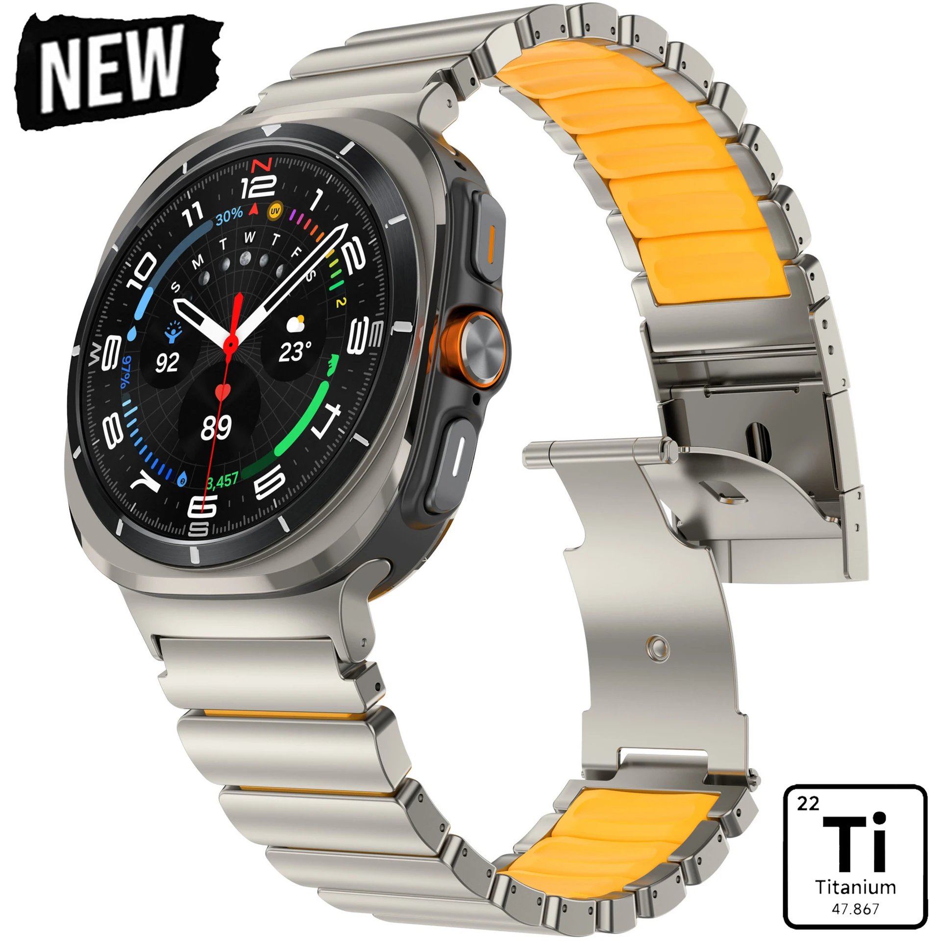 Titanium Rubber Strap for Samsung Galaxy Watch 7 8 Ultra 47mm Ultra 2025 Sport Band for Samsung Watch 8 40mm 44mm 8 Classic 46mm
Titanium Rubber Strap for Samsung Galaxy Watch 7 8 Ultra 47mm Ultra 2025 Sport Band for Samsung Watch 8 40mm 44mm 8 Classic 46mm