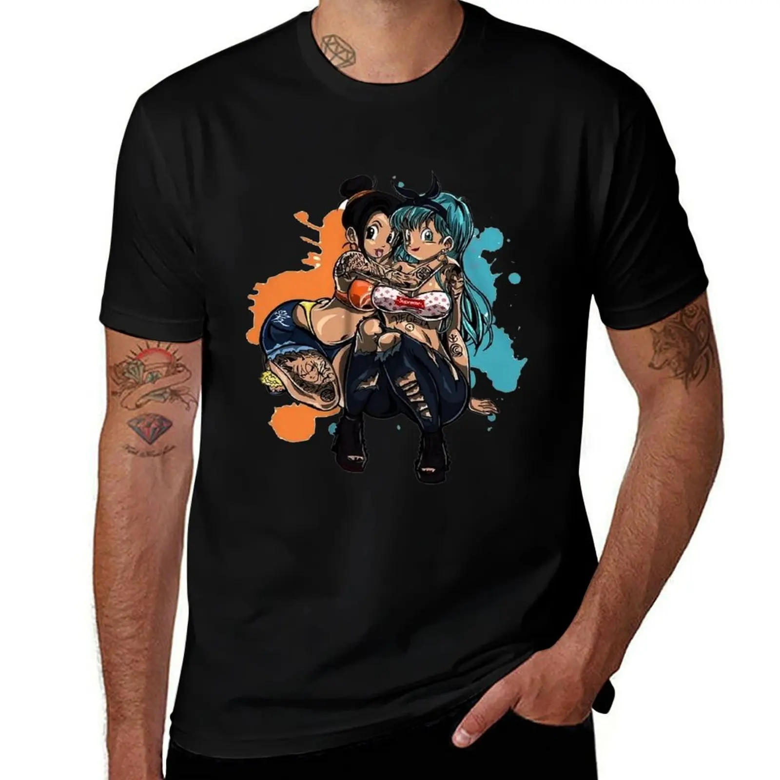 Bulma and Chichi retro T-Shirt quick drying valentines boutique clothes summer shirt tee shirts for men
Bulma and Chichi retro T-Shirt quick drying valentines boutique clothes summer shirt tee shirts for men