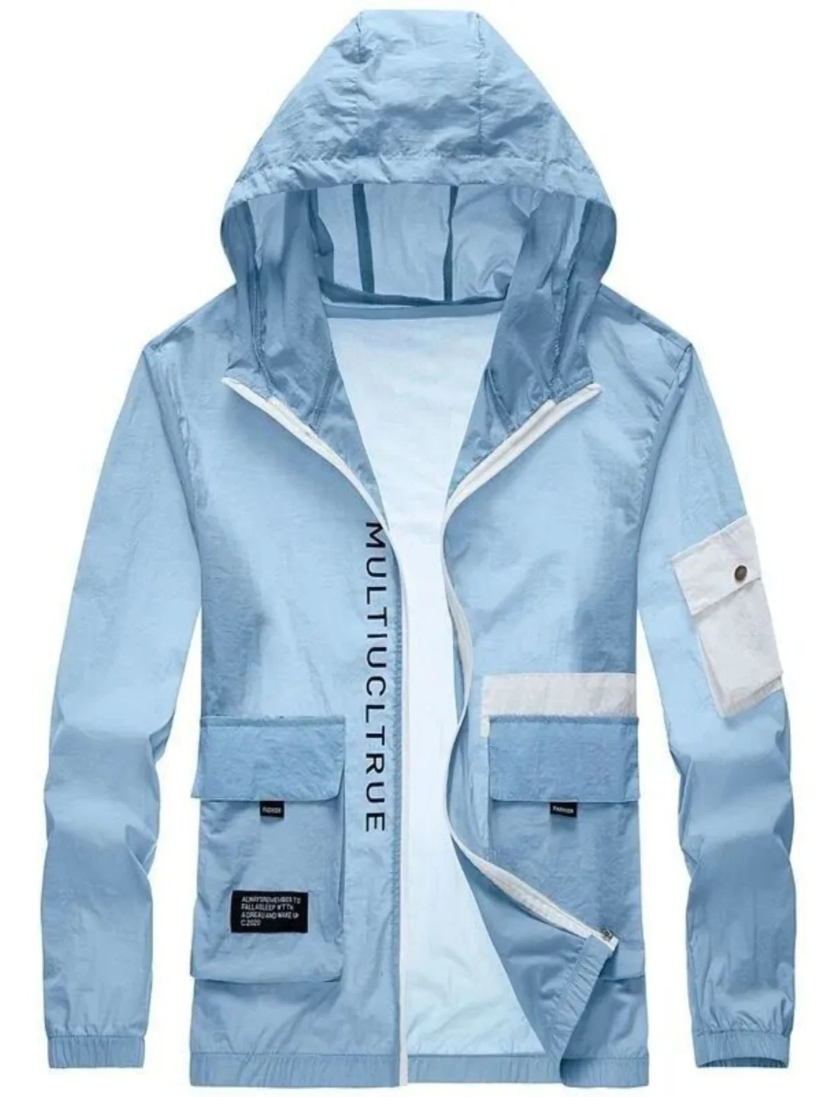 Летняя ультратонкая мужская солнцезащитная куртка с капюшоном на молнии, дышащая, для активного отдыха, из полиэстера, с длинными рукавами, для молодежи
Летняя ультратонкая мужская солнцезащитная куртка с капюшоном на молнии, дышащая, для активного отдыха, из полиэстера, с длинными рукавами, для молодежи