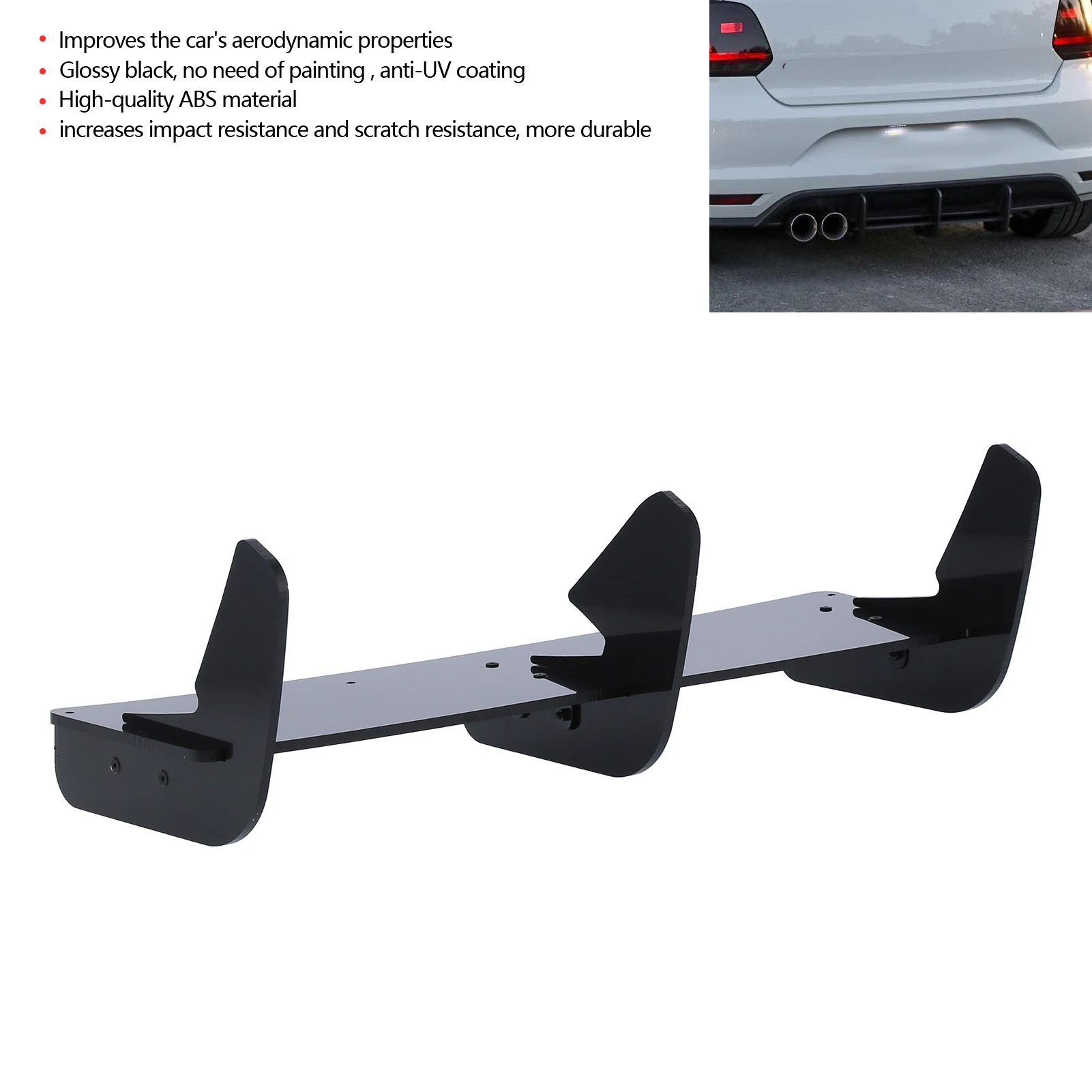 1PC Gloss Black Maxton Style Rear Spoiler Bumper Lip Diffuser Valance Replacement Extension Fit for MK5 6R 6C 2009-2017
1PC Gloss Black Maxton Style Rear Spoiler Bumper Lip Diffuser Valance Replacement Extension Fit for MK5 6R 6C 2009-2017