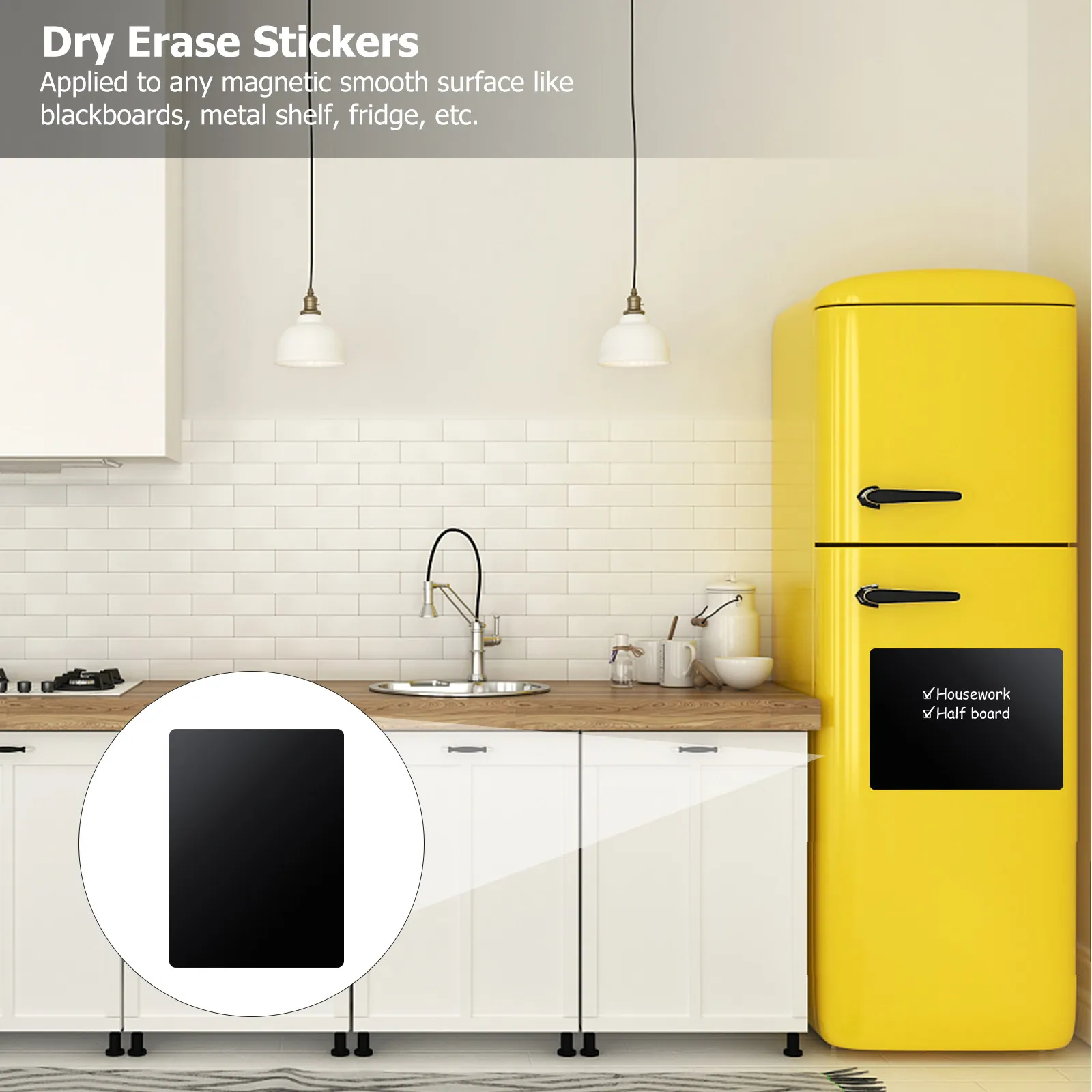 Reusable Writable Magnetic Sticker Self Stick Note Pads for Refrigerator Blackboard Metal Cabinet Message Board Eco Friendly
Reusable Writable Magnetic Sticker Self Stick Note Pads for Refrigerator Blackboard Metal Cabinet Message Board Eco Friendly