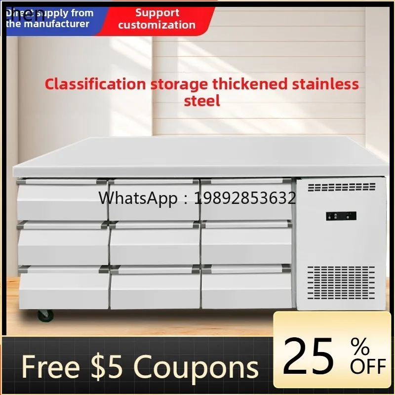 ABB air-cooled drawer-type refrigerator drawer-type fresh-keeping workbench air-cooled freezer platform refrigerator
ABB air-cooled drawer-type refrigerator drawer-type fresh-keeping workbench air-cooled freezer platform refrigerator