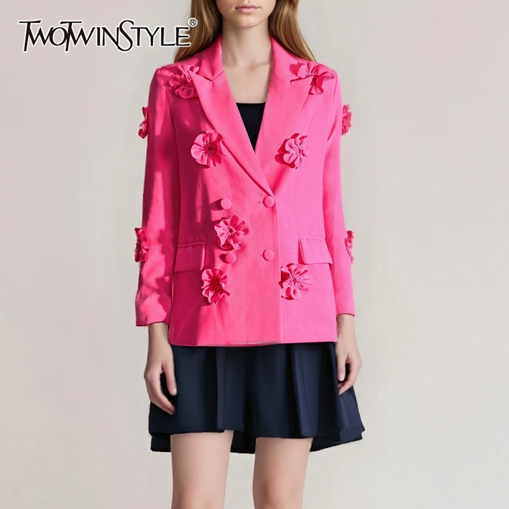 TWOTWINSTYLE модные элегантные куртки со сращенными аппликациями для женщин, лоскутная двубортная куртка с лацканами и длинными рукавами, женская новинка
TWOTWINSTYLE модные элегантные куртки со сращенными аппликациями для женщин, лоскутная двубортная куртка с лацканами и длинными рукавами, женская новинка