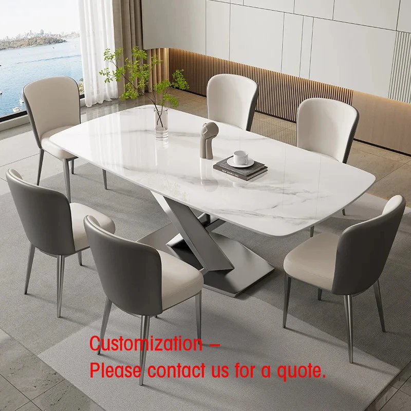 custom.Luxury-lite Stone Slab Dining Table and Chair Set Modern Family Living Room in-sized Apartments
custom.Luxury-lite Stone Slab Dining Table and Chair Set Modern Family Living Room in-sized Apartments