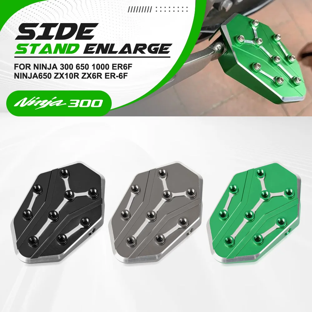 Для KAWASAKI NINJA 300 650 1000 ER6F Ninja650 ZX10R ZX6R ER-6F боковая подставка для мотоцикла, увеличитель салазок, боковая подставка, подставка для ног
Для KAWASAKI NINJA 300 650 1000 ER6F Ninja650 ZX10R ZX6R ER-6F боковая подставка для мотоцикла, увеличитель салазок, боковая подставка, подставка для ног