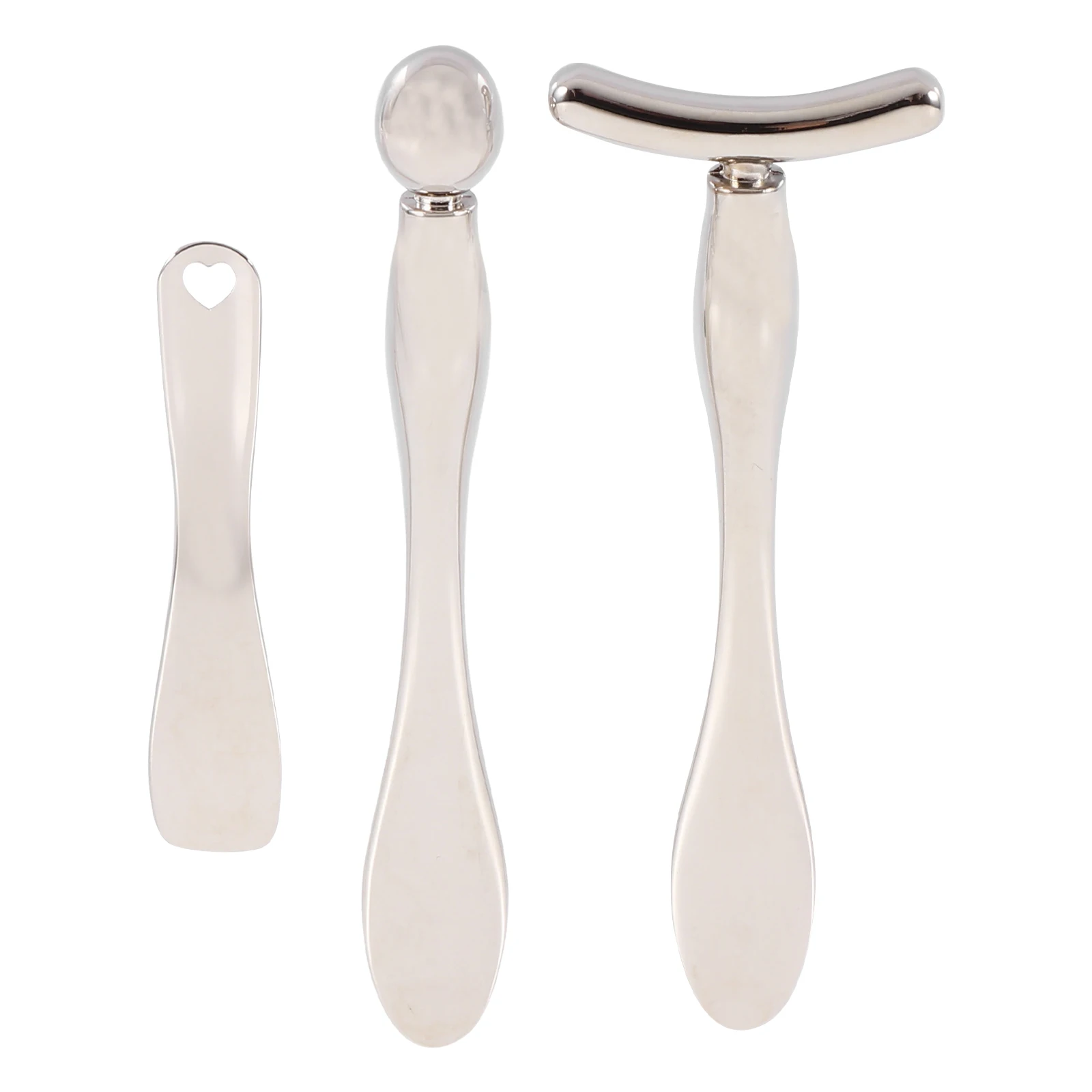 3 Pcs Eye Cream Stick Zinc Alloy Beauty Spoon Compact Portable Makeup Tool Silver Metal Massage W for Women Girls
3 Pcs Eye Cream Stick Zinc Alloy Beauty Spoon Compact Portable Makeup Tool Silver Metal Massage W for Women Girls