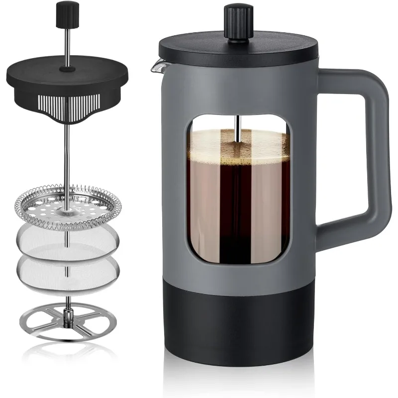 1000ML/33OZ French Press Coffee Maker Heat-resistant Borosilicate Glass Stainless Steel Portable Coffee Pot Easy Clean for Camp
1000ML/33OZ French Press Coffee Maker Heat-resistant Borosilicate Glass Stainless Steel Portable Coffee Pot Easy Clean for Camp
