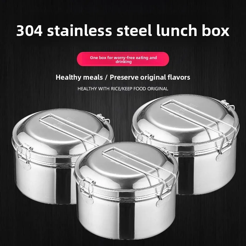 Traditional Style Stainless Steel Rice Box with Lid Steamed Rice Container Portable Double Layer Lunch Box for Office Workers
Traditional Style Stainless Steel Rice Box with Lid Steamed Rice Container Portable Double Layer Lunch Box for Office Workers