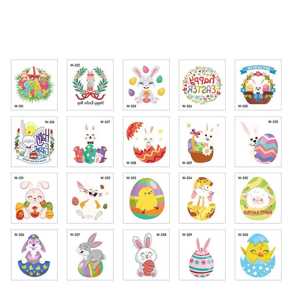 20pcs Easter Cartoon Tattoo Sticker Kawaii Cute Creative Kids Toys Temporary Arm Leg Rabbit Egg Festival Face Tattoo Stickers
20pcs Easter Cartoon Tattoo Sticker Kawaii Cute Creative Kids Toys Temporary Arm Leg Rabbit Egg Festival Face Tattoo Stickers