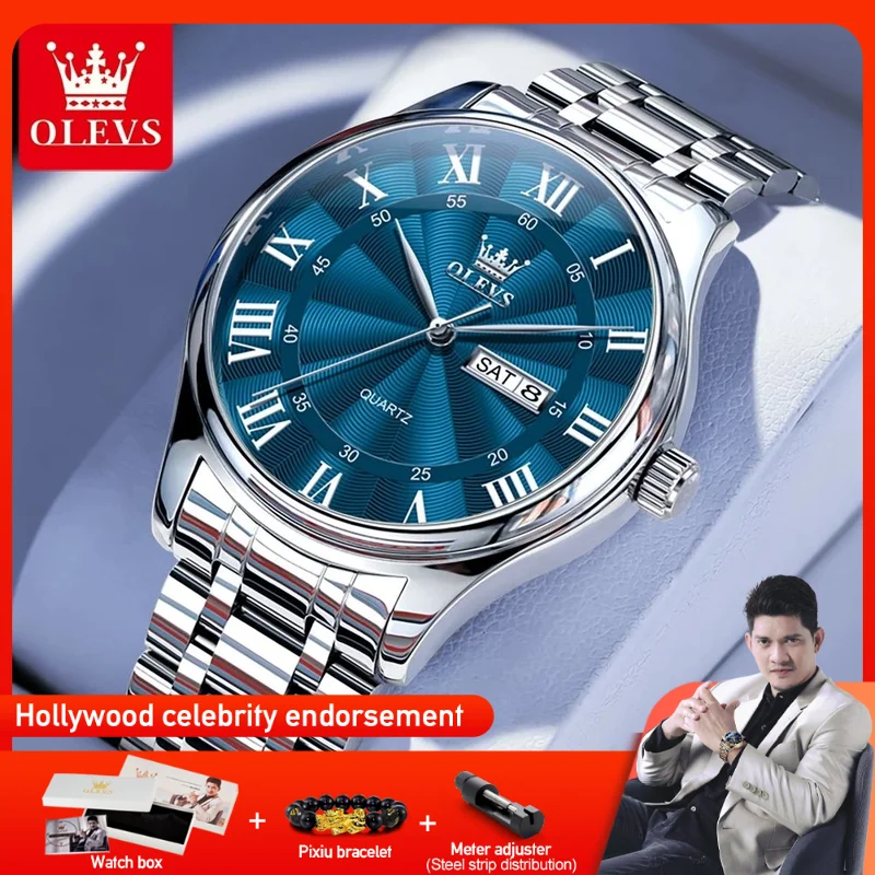 OLEVS 3663 Mens Watch Original Simple Brand Quartz Watch Waterproof Luminous Watches For Men Dual Calendar Display Mens Gifts
OLEVS 3663 Mens Watch Original Simple Brand Quartz Watch Waterproof Luminous Watches For Men Dual Calendar Display Mens Gifts