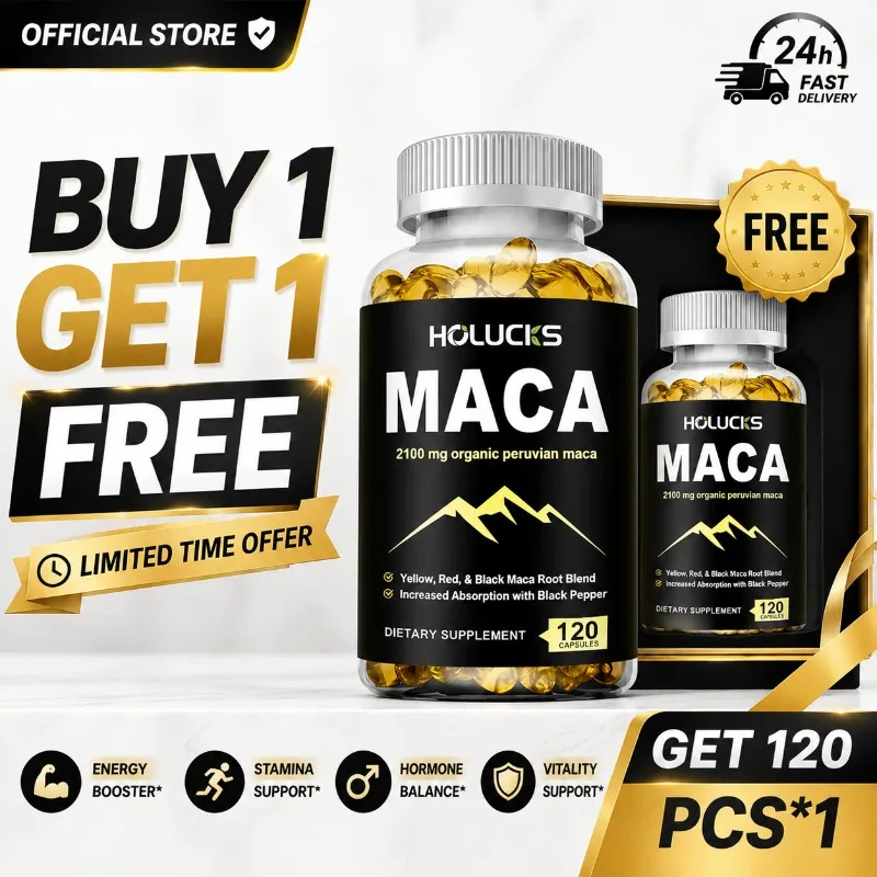 Buy 1 Get 1 Free Organic Maca Capsules, with Black Pepper, Support Reproductive Health, Balance Mood & Improve Endurance
Buy 1 Get 1 Free Organic Maca Capsules, with Black Pepper, Support Reproductive Health, Balance Mood & Improve Endurance