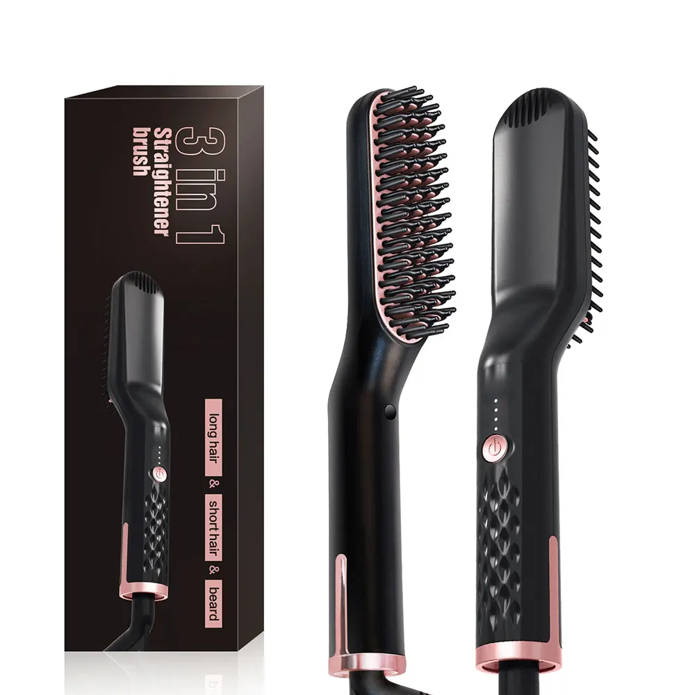 Ionic Hair Beard Straightener Comb Anti-Scald Ceramic Heated Beard Brush Portable Beard Straightening Comb
Ionic Hair Beard Straightener Comb Anti-Scald Ceramic Heated Beard Brush Portable Beard Straightening Comb