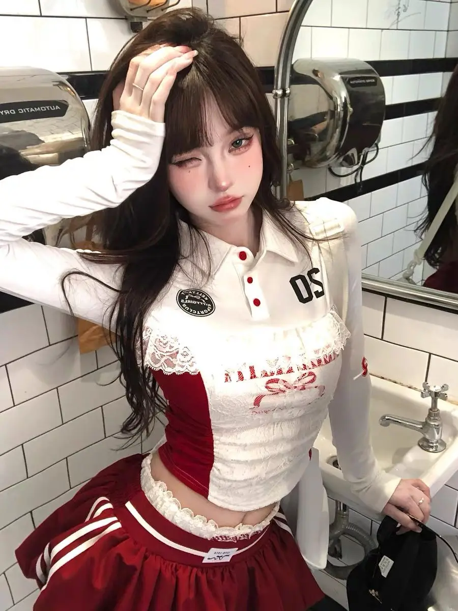 Pure Desire Sweet Spicy Girl Lace Long Sve T-irt Women's Spring Summer Autumn Slim Fit irt ort Sle Top Skirt ...
Pure Desire Sweet Spicy Girl Lace Long Sve T-irt Women's Spring Summer Autumn Slim Fit irt ort Sle Top Skirt ...