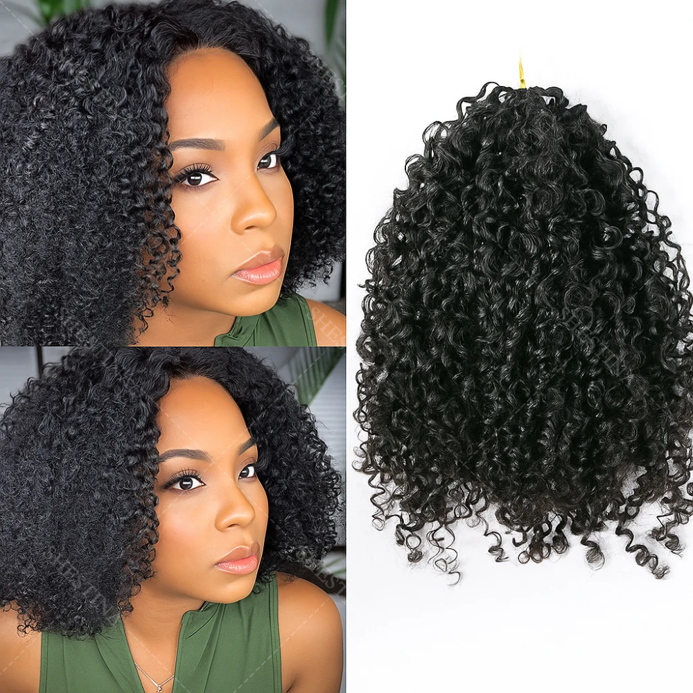 10A Pre Looped Deep Wave Crochet Human Hair Pre twisted Short Small Spirals Curl Crochet Hair Feather Hair Extensions Beach Curl
10A Pre Looped Deep Wave Crochet Human Hair Pre twisted Short Small Spirals Curl Crochet Hair Feather Hair Extensions Beach Curl