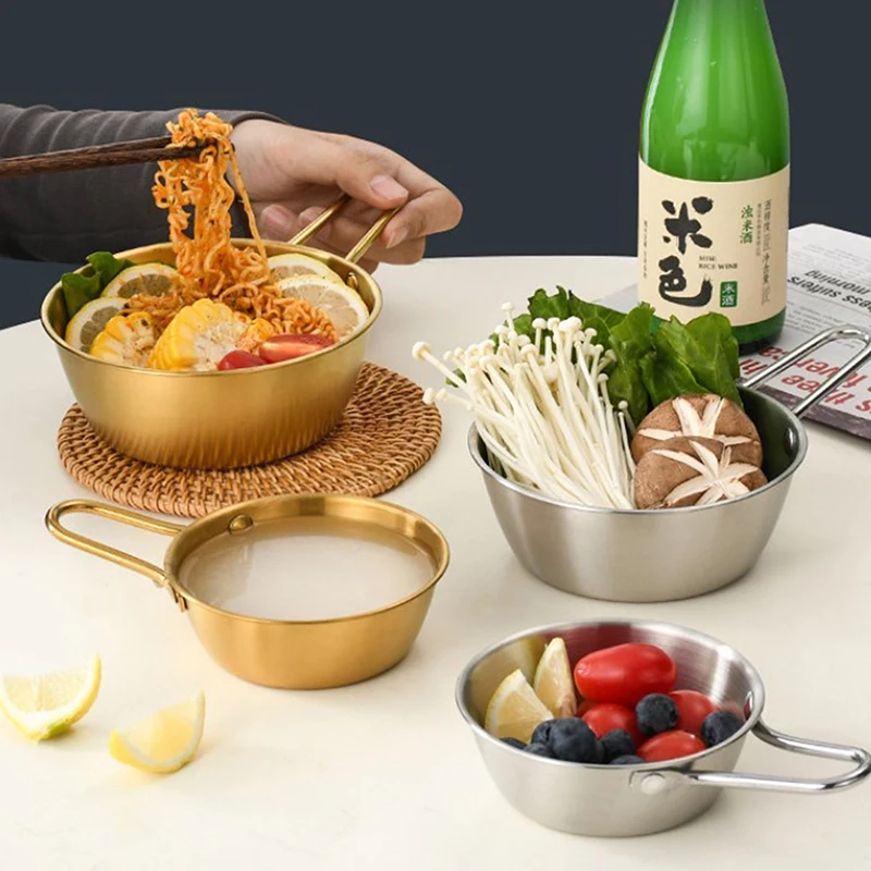 Outdoor Round Rice Wine Bowl with Handle Stainless Steel Household Food Sauce Bowls Cups Tableware Dinnerware Camping Utensils
Outdoor Round Rice Wine Bowl with Handle Stainless Steel Household Food Sauce Bowls Cups Tableware Dinnerware Camping Utensils