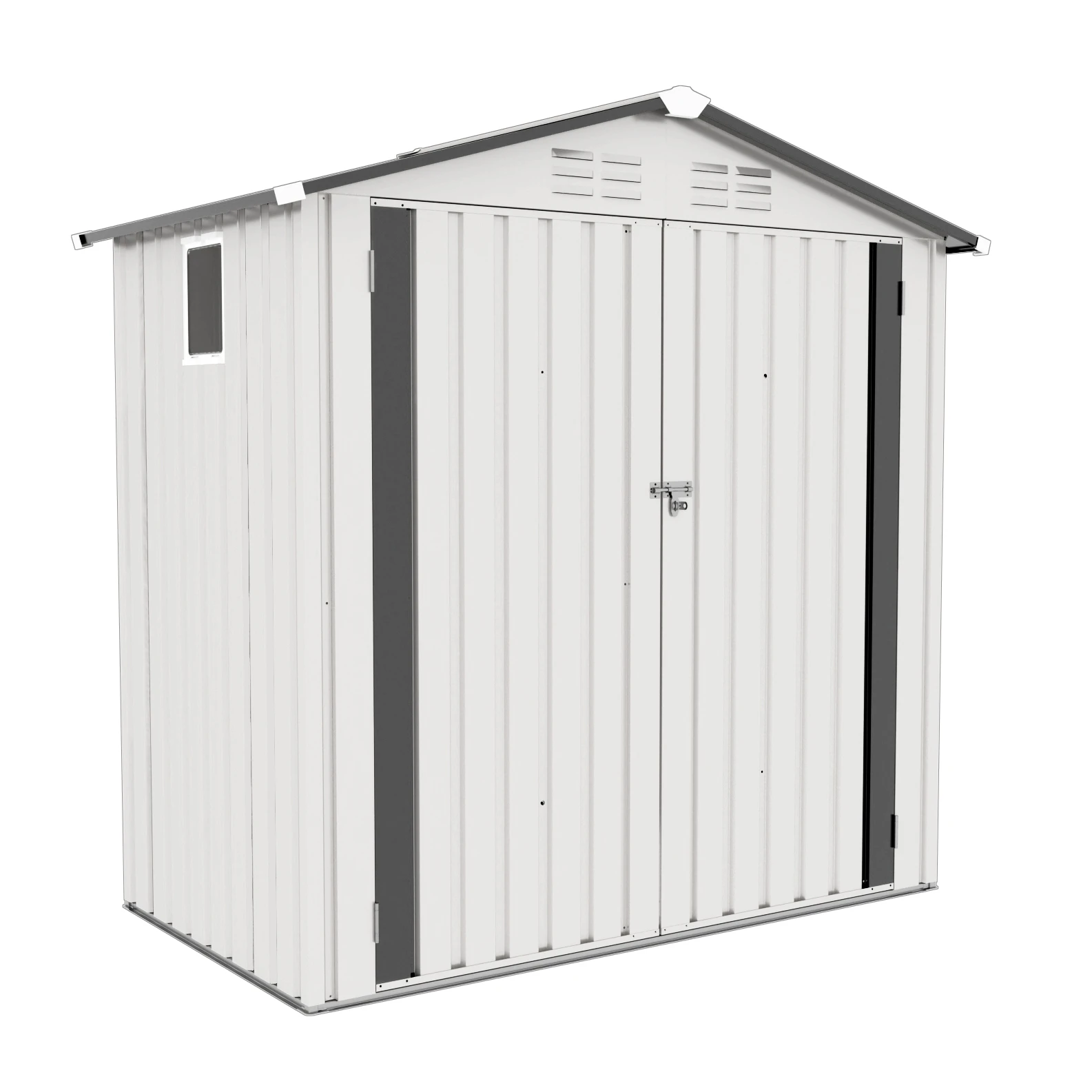 kb-6*3.5FT Free Shipping in Stock Metal Outdoor Storage Shed with Pitched Roof Waterproof with Side Window and Lockable Door#
kb-6*3.5FT Free Shipping in Stock Metal Outdoor Storage Shed with Pitched Roof Waterproof with Side Window and Lockable Door#