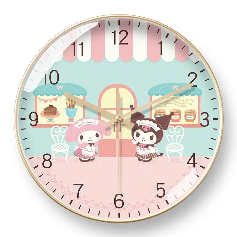 Kuromi Anime Kawaii Sanrio Wall Clock Cute My Melody Cartoon Children Bedroom Student Study Quartz Clock Toys for Kids
Kuromi Anime Kawaii Sanrio Wall Clock Cute My Melody Cartoon Children Bedroom Student Study Quartz Clock Toys for Kids