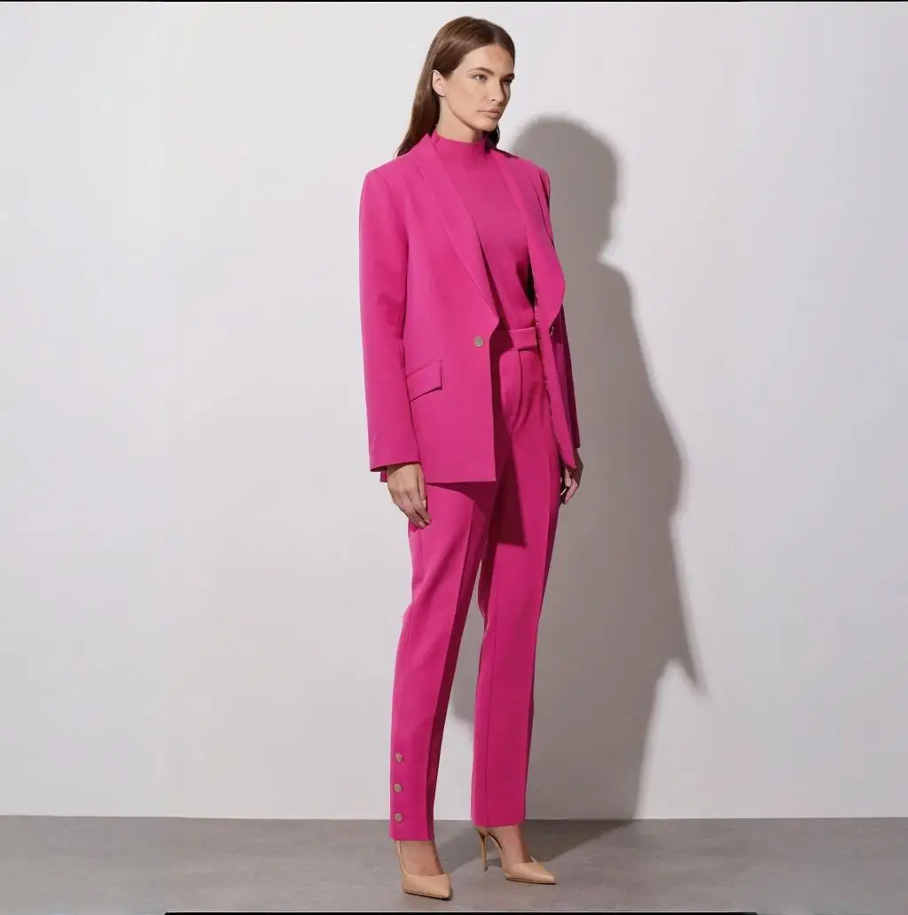 Women's 2 Piece Suit Set Pink Business Party Blazer Office Work Outfits Elegant Pantsuit Set Customize
Women's 2 Piece Suit Set Pink Business Party Blazer Office Work Outfits Elegant Pantsuit Set Customize