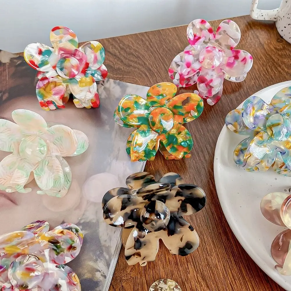 Multicolor Acetic Acid Hair Claw Korean Style Hair Clip Flower Hair Crab Clip Small Size Hair Accessories Geometry Shark Clip
Multicolor Acetic Acid Hair Claw Korean Style Hair Clip Flower Hair Crab Clip Small Size Hair Accessories Geometry Shark Clip