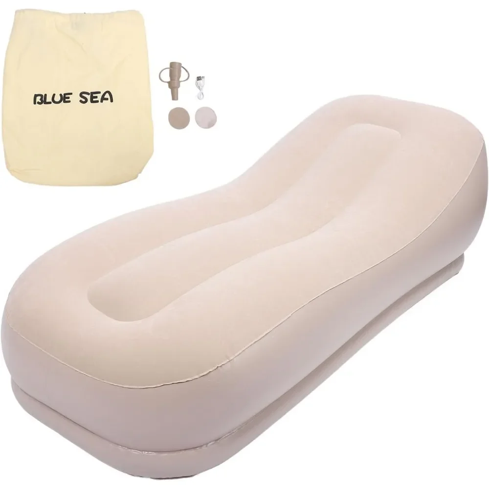 Auto Inflatable Lounger - Portable Air Sofa Chair w/ Self-Inflating, Blow Up Couch for Cozy Sleeping & Lounging"
Auto Inflatable Lounger - Portable Air Sofa Chair w/ Self-Inflating, Blow Up Couch for Cozy Sleeping & Lounging"