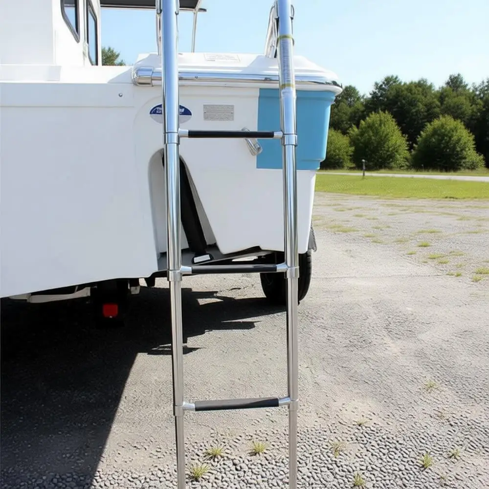 Телескопическая лестница из нержавеющей стали - грузоподъемность 600 фунтов, идеально подходит для использования на морских судах, яхтах и для доступа к бассейнам.
Телескопическая лестница из нержавеющей стали - грузоподъемность 600 фунтов, идеально подходит для использования на морских судах, яхтах и для доступа к бассейнам.
