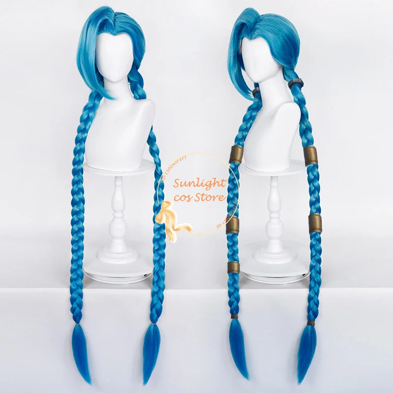 Парик LOL Jinx, синие длинные косы, парики Jinx, косплей, аниме, парики для косплея, термостойкие синтетические волосы на Хэллоуин
Парик LOL Jinx, синие длинные косы, парики Jinx, косплей, аниме, парики для косплея, термостойкие синтетические волосы на Хэллоуин
