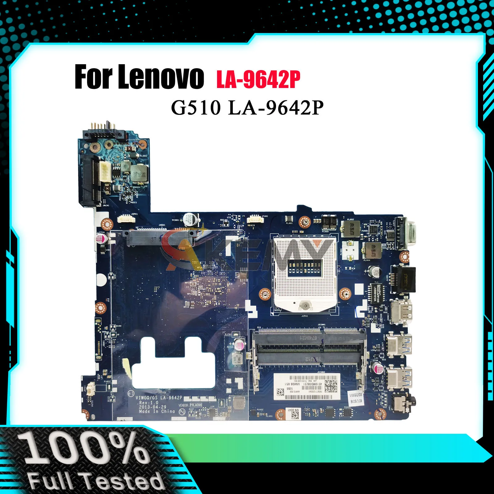 Материнская плата ноутбука LA-9642P для Lenovo G510 с HM86 DDR3, 100% полностью протестирована
Материнская плата ноутбука LA-9642P для Lenovo G510 с HM86 DDR3, 100% полностью протестирована