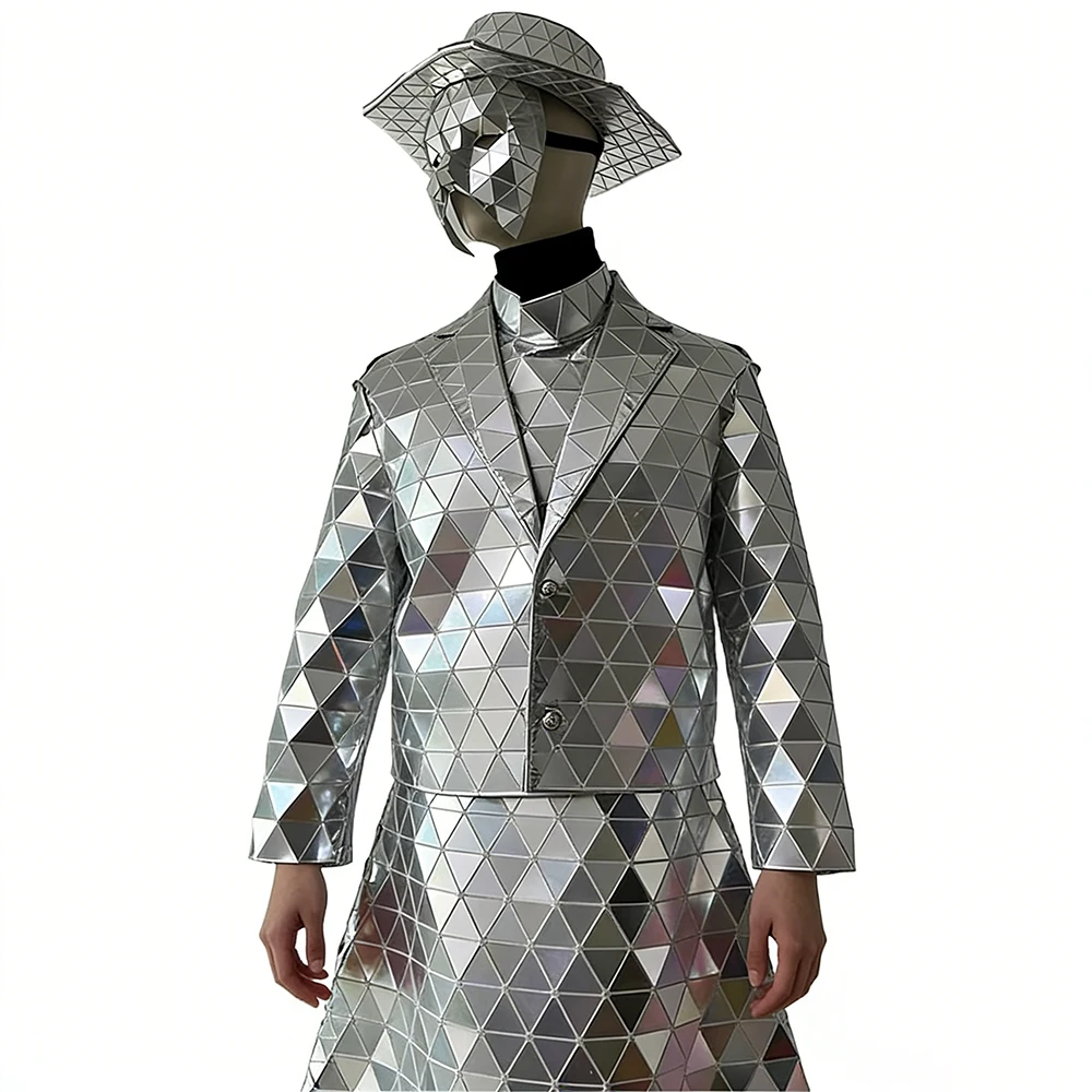 Women's Masked Prom Mirror Dress Stilt Suit Party Performance Show Dance Party Mardi Gras Party Costume
Women's Masked Prom Mirror Dress Stilt Suit Party Performance Show Dance Party Mardi Gras Party Costume