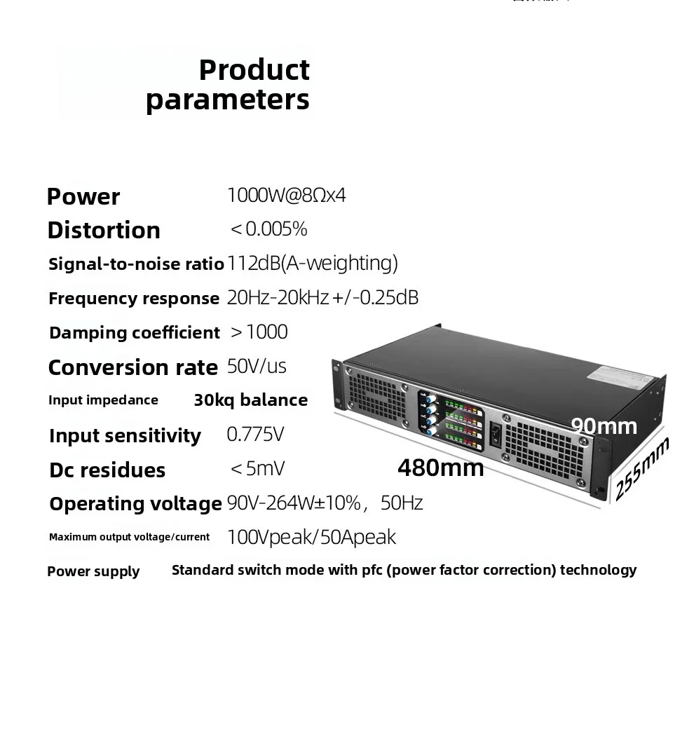 "Professional 1U Digital Power Amplifier - Ideal for Stage, KTV, Home & Conference Use, Dual Audio CA Series"
"Professional 1U Digital Power Amplifier - Ideal for Stage, KTV, Home & Conference Use, Dual Audio CA Series"