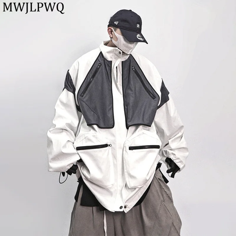 MWJLPWQ Hip-Hop Trendy Multi Pocket Zipper Baseball Jacket American Street Stand Collar Sportswear Men Loose Casual Tops 11734
MWJLPWQ Hip-Hop Trendy Multi Pocket Zipper Baseball Jacket American Street Stand Collar Sportswear Men Loose Casual Tops 11734