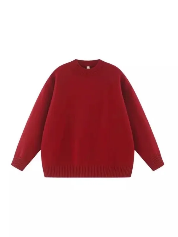 Loose Fit Oversize round Ne Sweatirt Long Sve Hoodie Winter Casual Wear Red New Year Couple's Clothing American Sle
Loose Fit Oversize round Ne Sweatirt Long Sve Hoodie Winter Casual Wear Red New Year Couple's Clothing American Sle