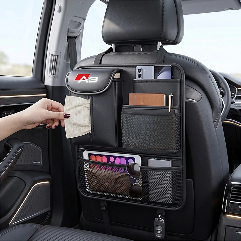 Car Seat Back Storage Bag For Audi A1 Sportback A3 A4 A5 A6 A7 A8 Q3 Q4 Q5 Q6 Q7 Q8 TT Rear Hanging Bag Seat Tissue Box Storage
Car Seat Back Storage Bag For Audi A1 Sportback A3 A4 A5 A6 A7 A8 Q3 Q4 Q5 Q6 Q7 Q8 TT Rear Hanging Bag Seat Tissue Box Storage