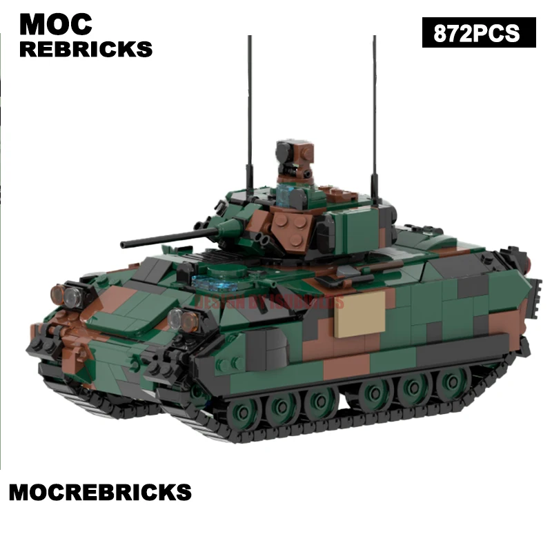 Bradley IFV Military Series MOC Building Blocks Tracked Armored Vehicle Model High-Tech Creative Brick Children's Birthday Toys
Bradley IFV Military Series MOC Building Blocks Tracked Armored Vehicle Model High-Tech Creative Brick Children's Birthday Toys