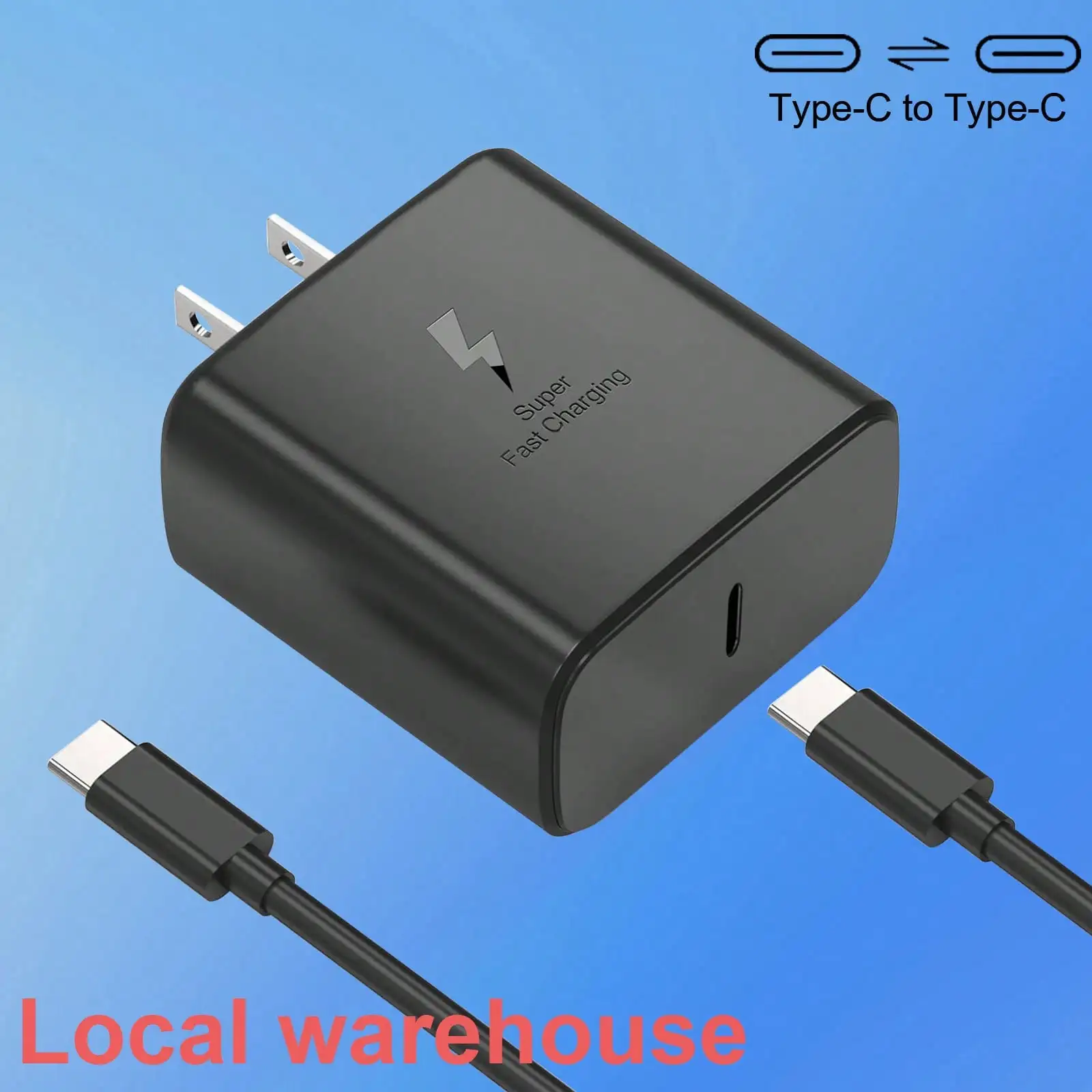 Super Fast Charging USB-C Charger With Type-C Cable, Compatible With Galaxy S23 Ultra/S22/S21, Z Fold 5, Galaxy Tab Series & Fast-Charging Devices, Local Warehouse
Super Fast Charging USB-C Charger With Type-C Cable, Compatible With Galaxy S23 Ultra/S22/S21, Z Fold 5, Galaxy Tab Series & Fast-Charging Devices, Local Warehouse