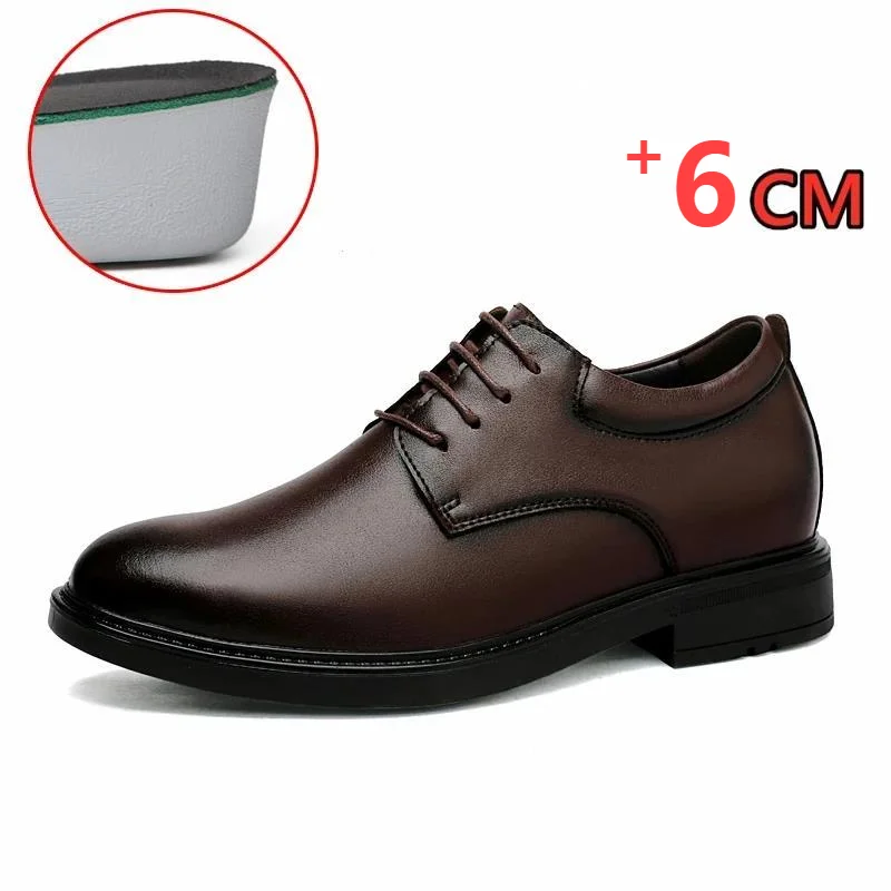 Elevator Shoes Men Leather Dress Shoes Men Hidden Heels 6CM Height Increased Shoes For Unisex Business Formal Wedding Shoes Man
Elevator Shoes Men Leather Dress Shoes Men Hidden Heels 6CM Height Increased Shoes For Unisex Business Formal Wedding Shoes Man