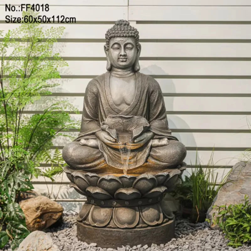 Life-size garden Buddha statue fountain waterfall fountain sculpture, suitable for courtyard garden hotel decoration
Life-size garden Buddha statue fountain waterfall fountain sculpture, suitable for courtyard garden hotel decoration