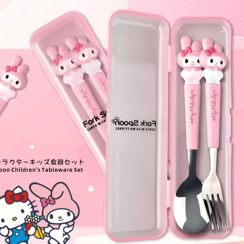New kuromi Spoon Stainless Steel Cartoon Portable Tableware Chopsticks Spoon Set Portable Picnic Travel Flatware Kitchen Tool
New kuromi Spoon Stainless Steel Cartoon Portable Tableware Chopsticks Spoon Set Portable Picnic Travel Flatware Kitchen Tool