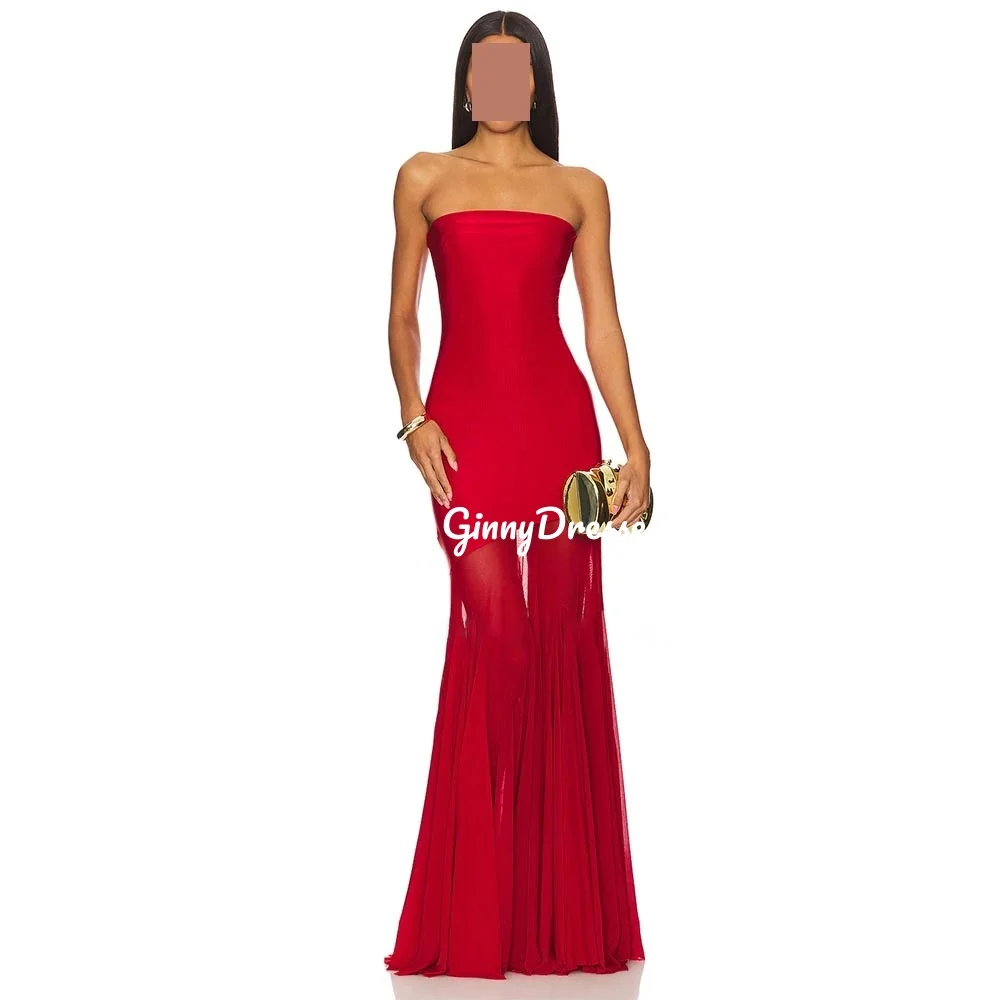 Customized Dresses For Prom A-Line Strapless Floor-Length Ruffle Luxury Evening Dresses Sleeveless Wedding Party Dresses
Customized Dresses For Prom A-Line Strapless Floor-Length Ruffle Luxury Evening Dresses Sleeveless Wedding Party Dresses