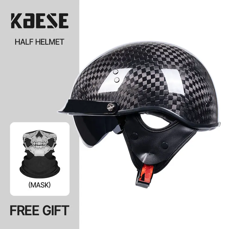 12K Carbon Fiber High Quality Helmet Retro Helmet Motorcycle Cascos Moto Personality Half Helmet DOT ECE Approved
12K Carbon Fiber High Quality Helmet Retro Helmet Motorcycle Cascos Moto Personality Half Helmet DOT ECE Approved