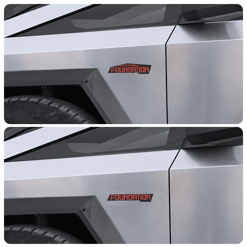 For Tesla Cybertruck 2024 2025 FOUNDATION Car Body Stickers Foundation Limited Edition Logo 3D Creative Emblem Badge Stickers
For Tesla Cybertruck 2024 2025 FOUNDATION Car Body Stickers Foundation Limited Edition Logo 3D Creative Emblem Badge Stickers