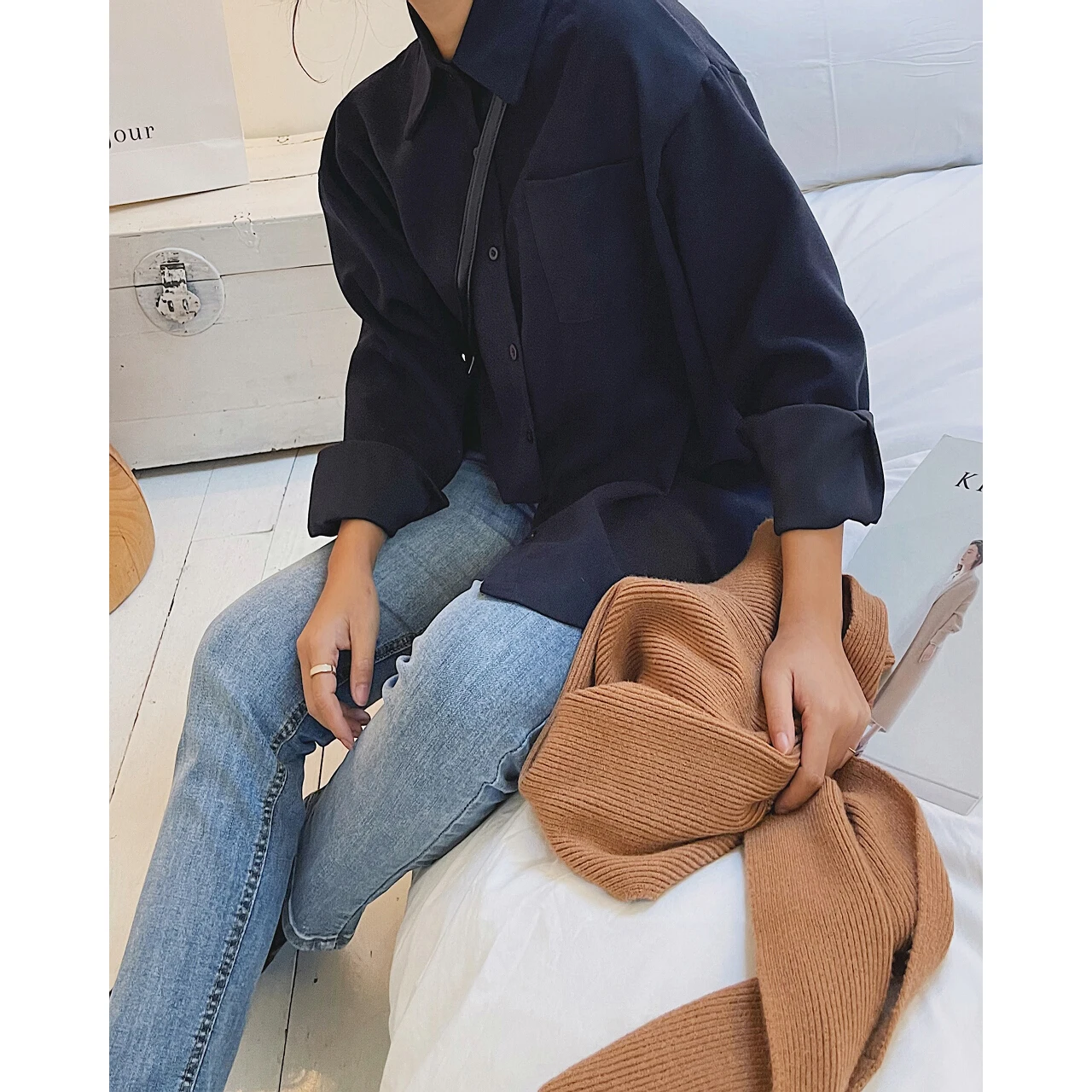 Women's Solid Korean Style Shirt And Blouses Autumn Winter Plus Size Long Sleeve Tops Office Clothing Elegant Collar Jackets New
Women's Solid Korean Style Shirt And Blouses Autumn Winter Plus Size Long Sleeve Tops Office Clothing Elegant Collar Jackets New