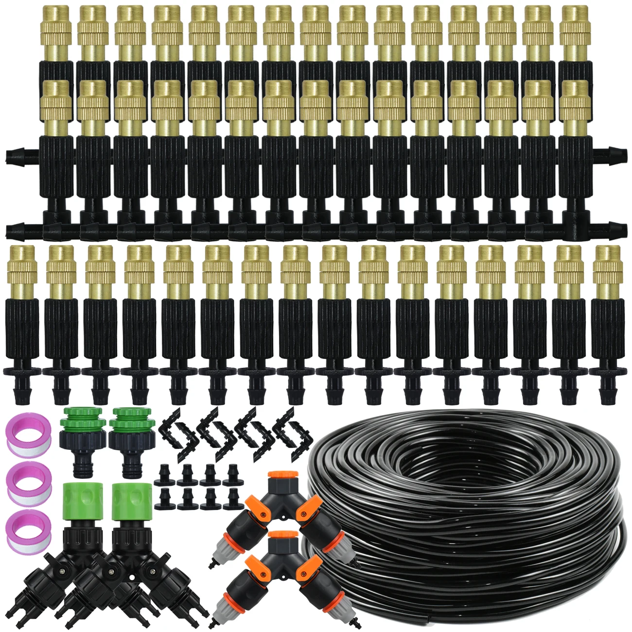5M-50M Garden Misting Cooling System Irrigation Watering 1/4'' Brass Atomizer Nozzles 4/7mm Hose for Outdoor Parasol Greenhouse
5M-50M Garden Misting Cooling System Irrigation Watering 1/4'' Brass Atomizer Nozzles 4/7mm Hose for Outdoor Parasol Greenhouse