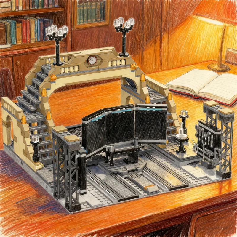 683pcs MOC Batcave Secret Train Terminal Super Heroes Model Building Blocks Christmas Gifts Architecture Toys Idea Brick Kids
683pcs MOC Batcave Secret Train Terminal Super Heroes Model Building Blocks Christmas Gifts Architecture Toys Idea Brick Kids