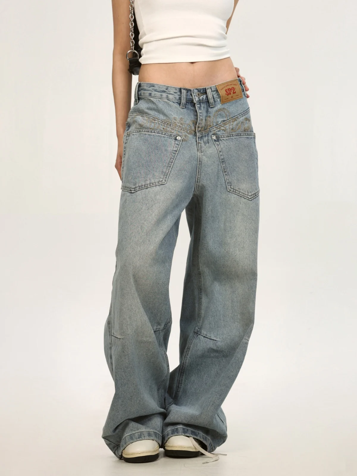 023Start Unique Design Loose Fit Jeans Men Women Straight Leg Retro American High Street Trendy Brand Jeans Youth
023Start Unique Design Loose Fit Jeans Men Women Straight Leg Retro American High Street Trendy Brand Jeans Youth