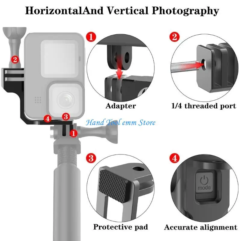 H37F Dedicated Camera L Bracket L-shaped Plate Vertical Filming Accessory for 8/9/10
H37F Dedicated Camera L Bracket L-shaped Plate Vertical Filming Accessory for 8/9/10