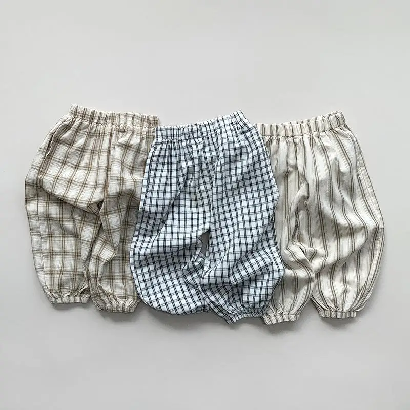 2024 Summer New Children Casual Pants Baby Girls Plaid Mosquito Proof Pants Cotton Boys Thin Trousers Kids Versatile Loose Pants
2024 Summer New Children Casual Pants Baby Girls Plaid Mosquito Proof Pants Cotton Boys Thin Trousers Kids Versatile Loose Pants