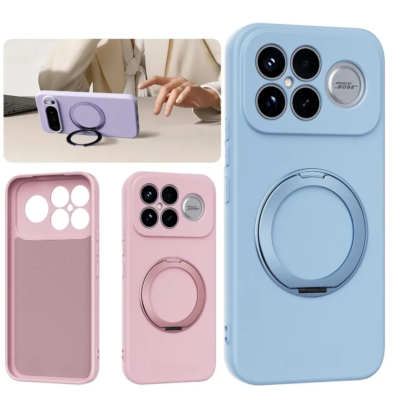 360 Rotating Ring Kickstand Case For Redmi K90 Pro Max Magnetic Liquid Silicone Shockproof Cover For Xiaomi 17 Pro Max Ultra
360 Rotating Ring Kickstand Case For Redmi K90 Pro Max Magnetic Liquid Silicone Shockproof Cover For Xiaomi 17 Pro Max Ultra