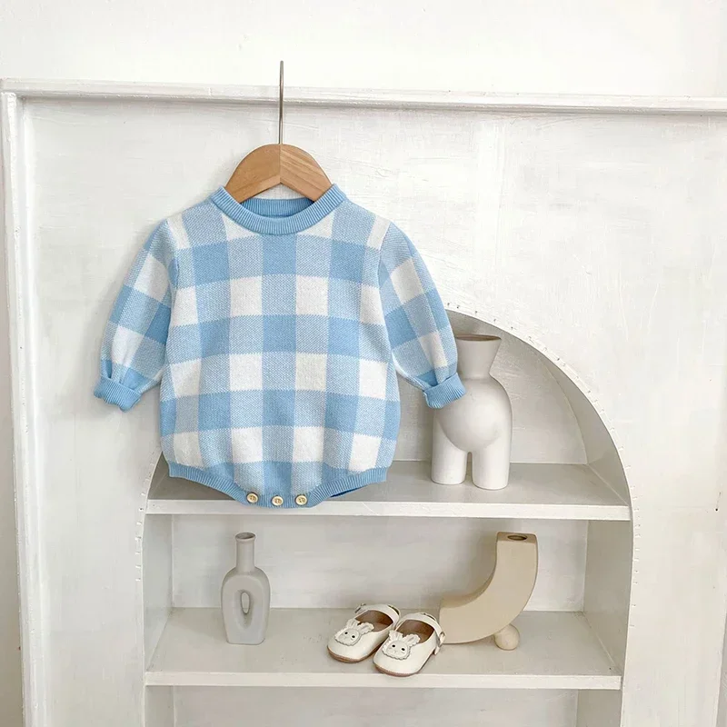 Новый детский вязаный комбинезон для детей 0-24 месяцев, комбинезоны для маленьких мальчиков, осенний комбинезон для маленьких девочек, сине-белая сетчатая одежда с длинными рукавами для новорожденных
Новый детский вязаный комбинезон для детей 0-24 месяцев, комбинезоны для маленьких мальчиков, осенний комбинезон для маленьких девочек, сине-белая сетчатая одежда с длинными рукавами для новорожденных