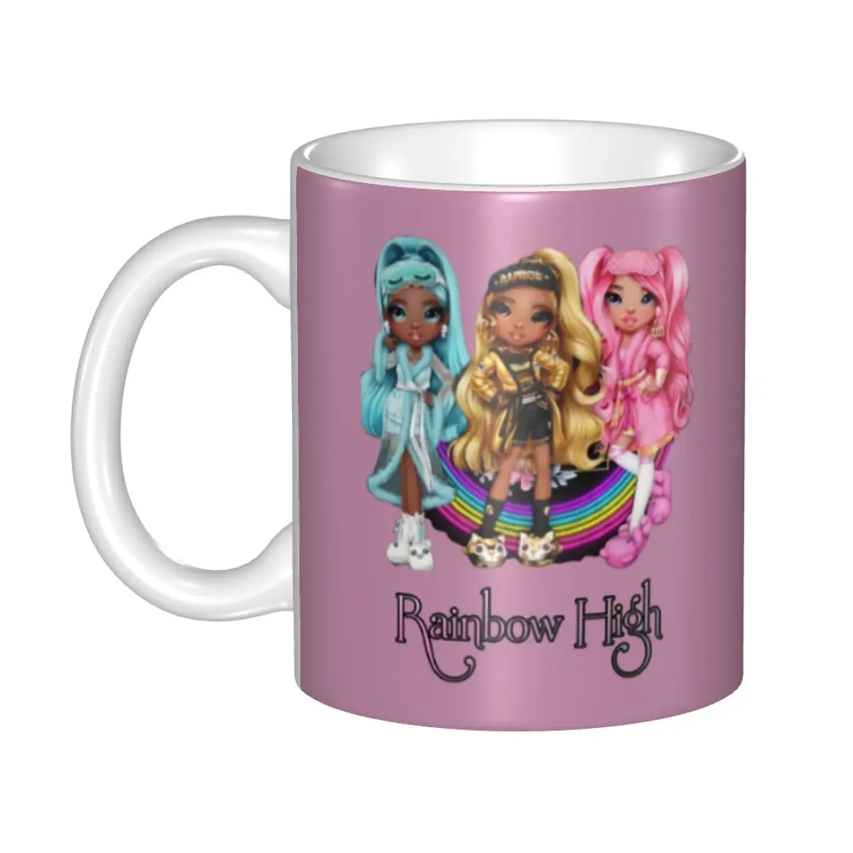 Rainbow High Dolls Coffee Mug DIY Custom Cartoon Animation Ceramic Tea Milk Mug
Rainbow High Dolls Coffee Mug DIY Custom Cartoon Animation Ceramic Tea Milk Mug