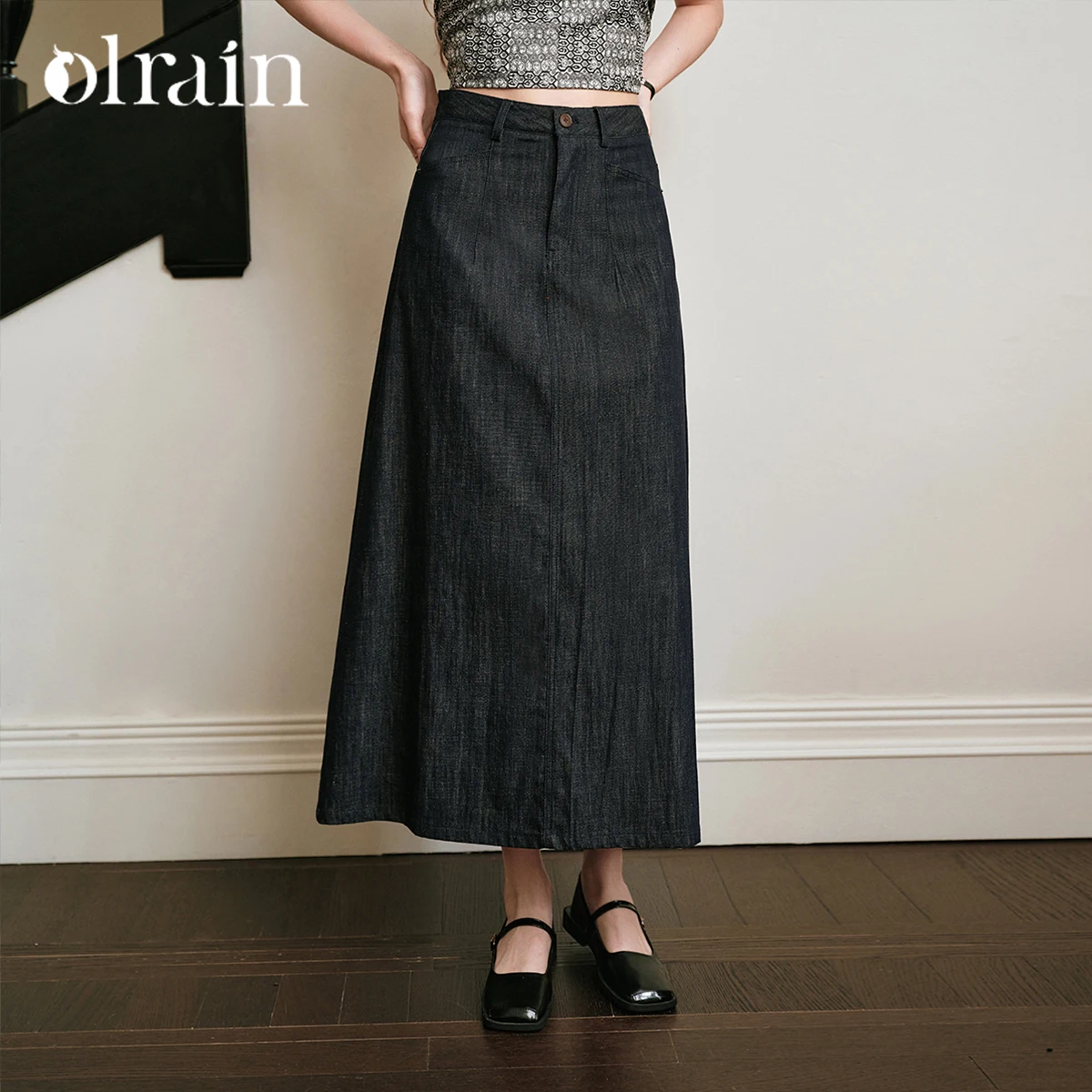 OLrain Summer 2026 Fashion Midi A-LINE High-waist Skirt 100% Cotto Denim Navy Blue Button Fasten Skirt Woman Clothing O57XB99092
OLrain Summer 2026 Fashion Midi A-LINE High-waist Skirt 100% Cotto Denim Navy Blue Button Fasten Skirt Woman Clothing O57XB99092